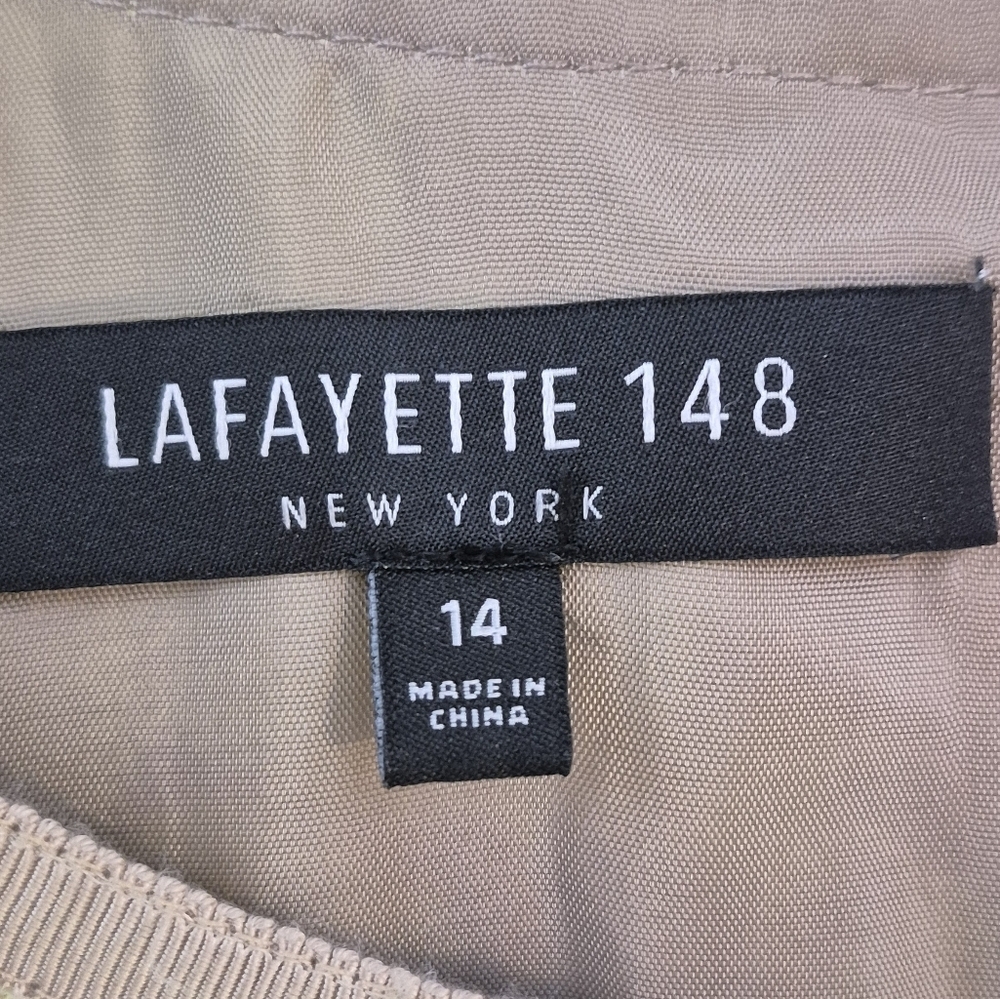 Lafayette 148 New York Damaris Dress - Size 14 - Picture 12 of 15